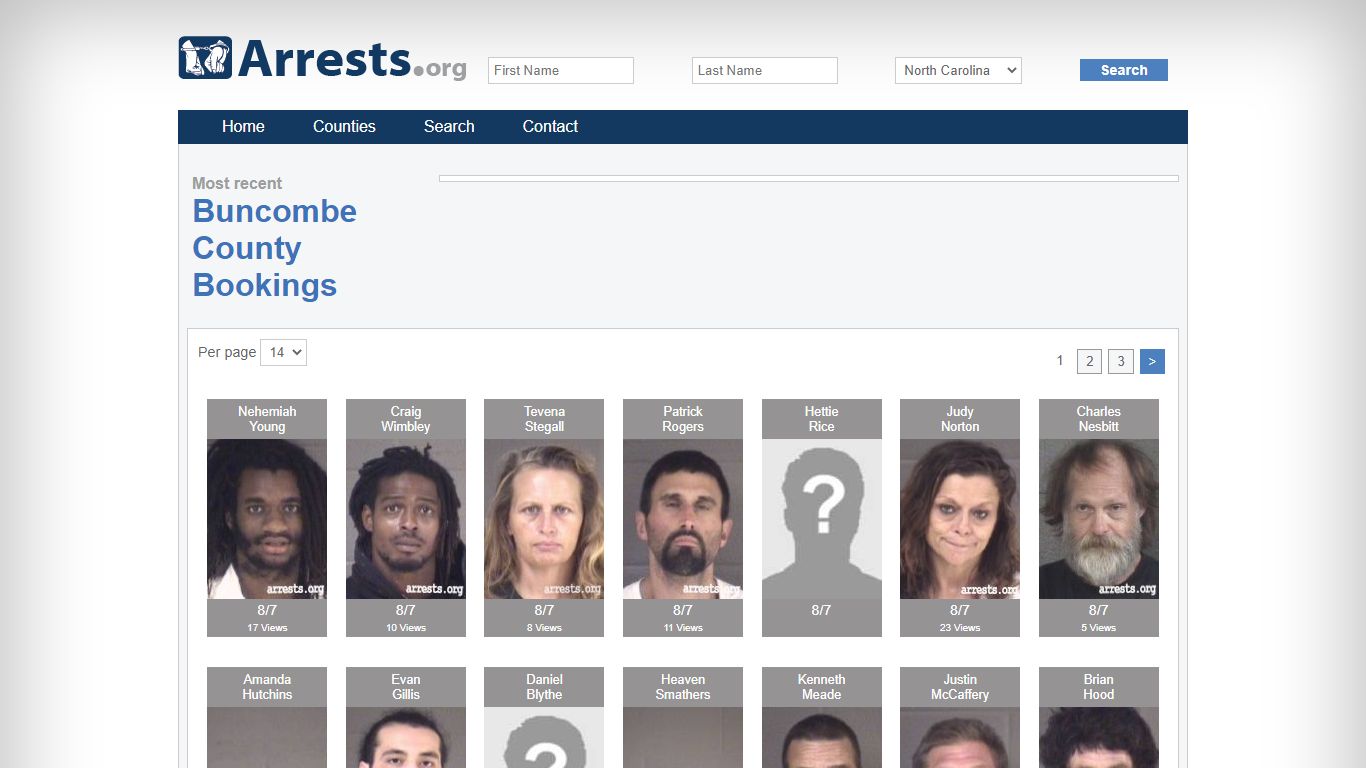 Buncombe County Arrests and Inmate Search